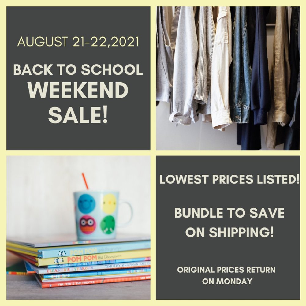 WEEKEND SALE! Back to School! Lowest Prices Ever!